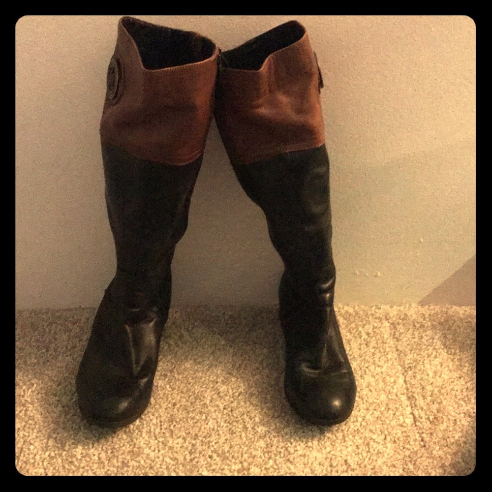 Leather Knee High Boots - Picture 2 of 6